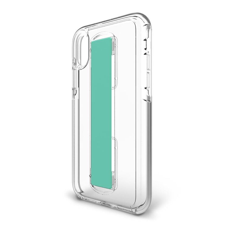 BodyGuardz SlideVue Case featuring Unequal (Clear/Mint) for Apple iPhone Xs Max, , large