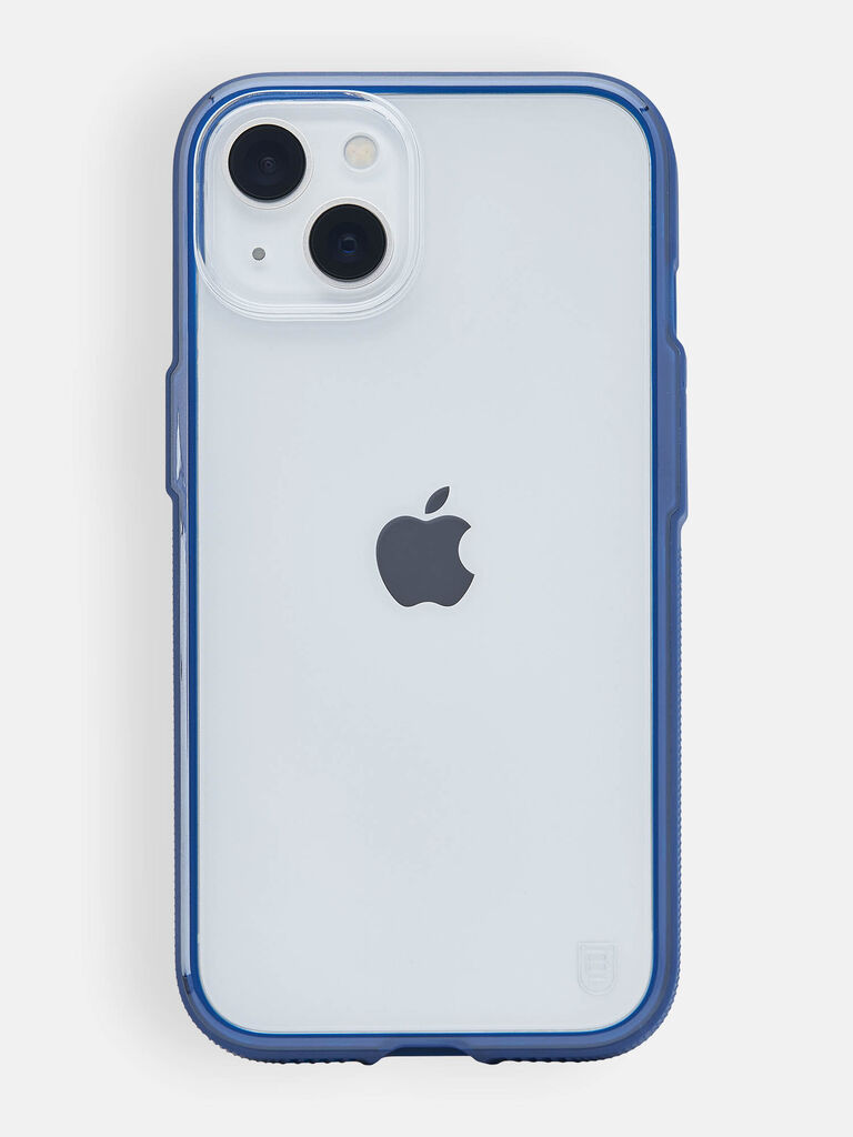 Durable iPhone 13 Transparent Silicone Blue Case